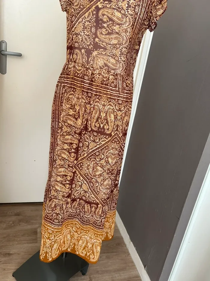 La fée maraboutée robe longue été imprimée cachemire femme, taille M - photo numéro 11