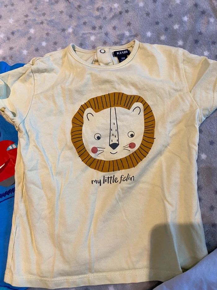 Lot de 3 t-shirts et 1 short 18 mois - photo numéro 4