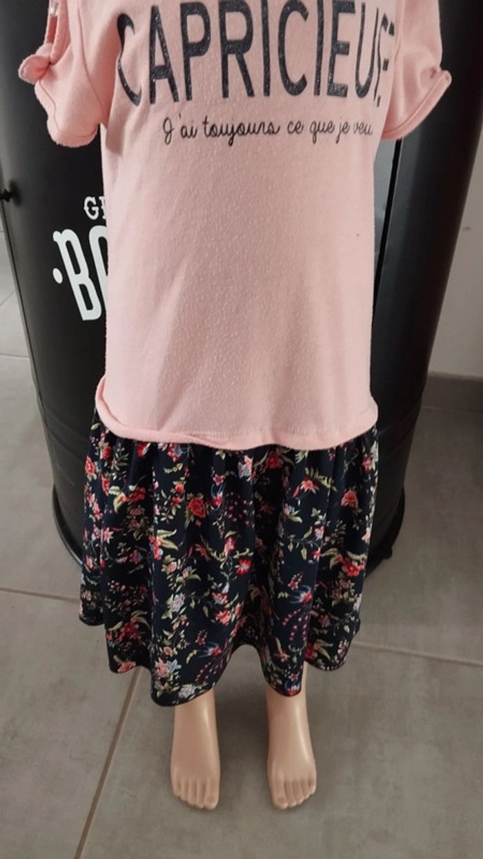 Robe la halle taille 8 ans fille fleuris rose - photo numéro 4
