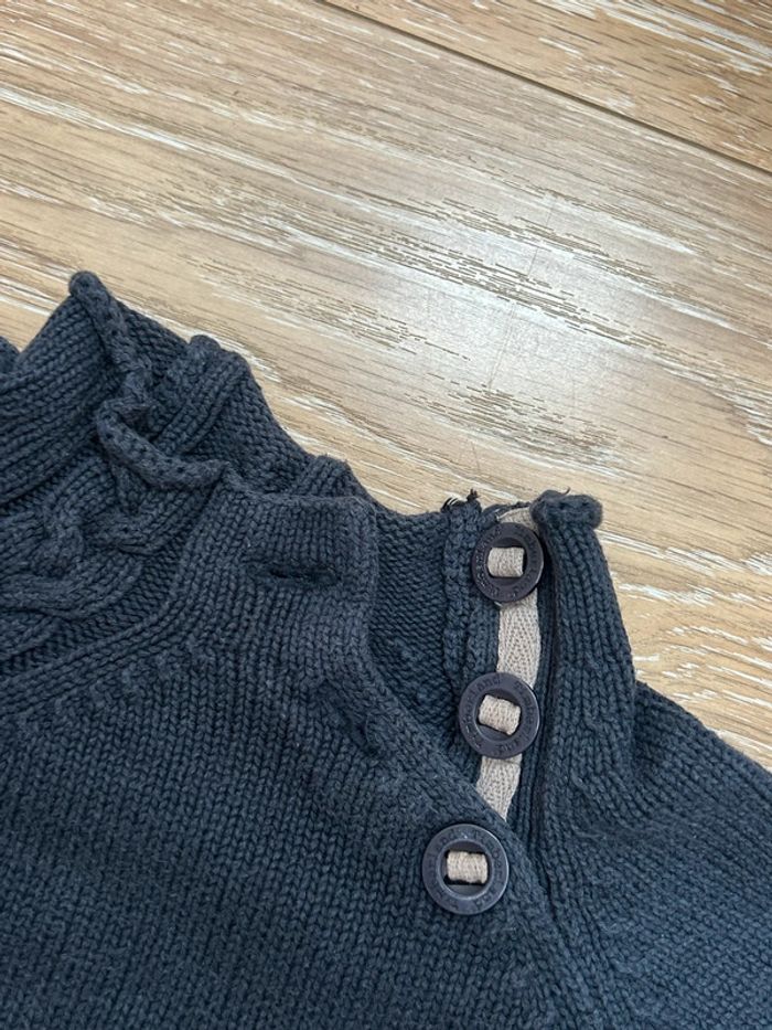 Pull bleu marine timberland coton - côtelé - taille 3 ans - photo numéro 3