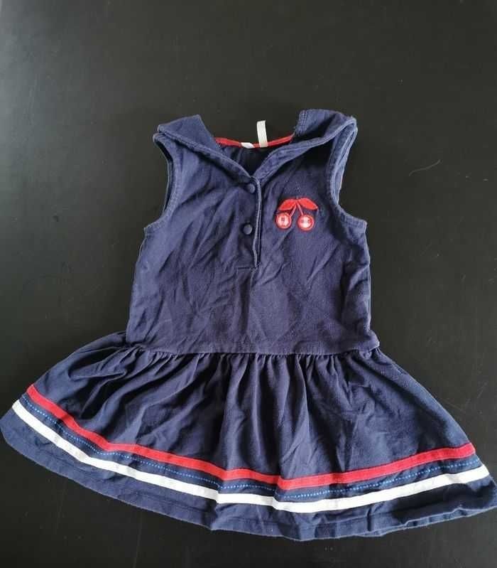 Robe "Cerise bleu blanc rouge" _fille_18mois
