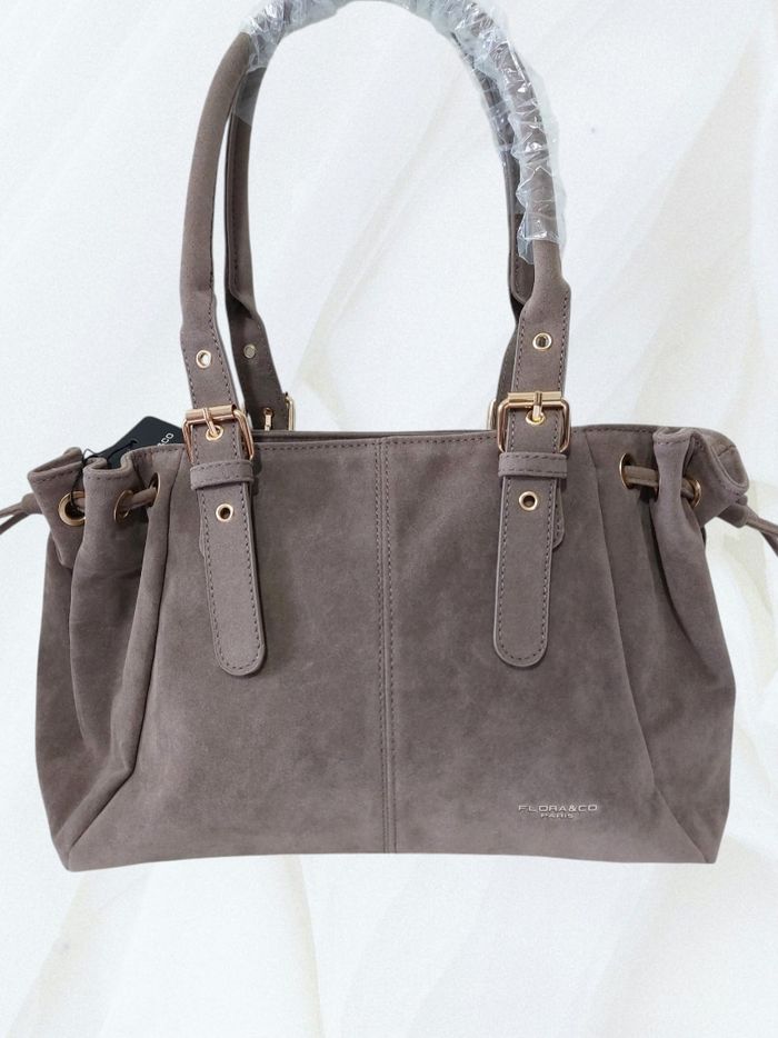 Sac à main medium taupe Flora Co