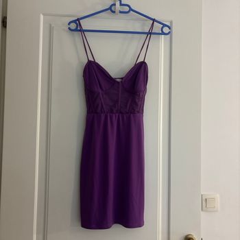 Robe violet BERSHKA