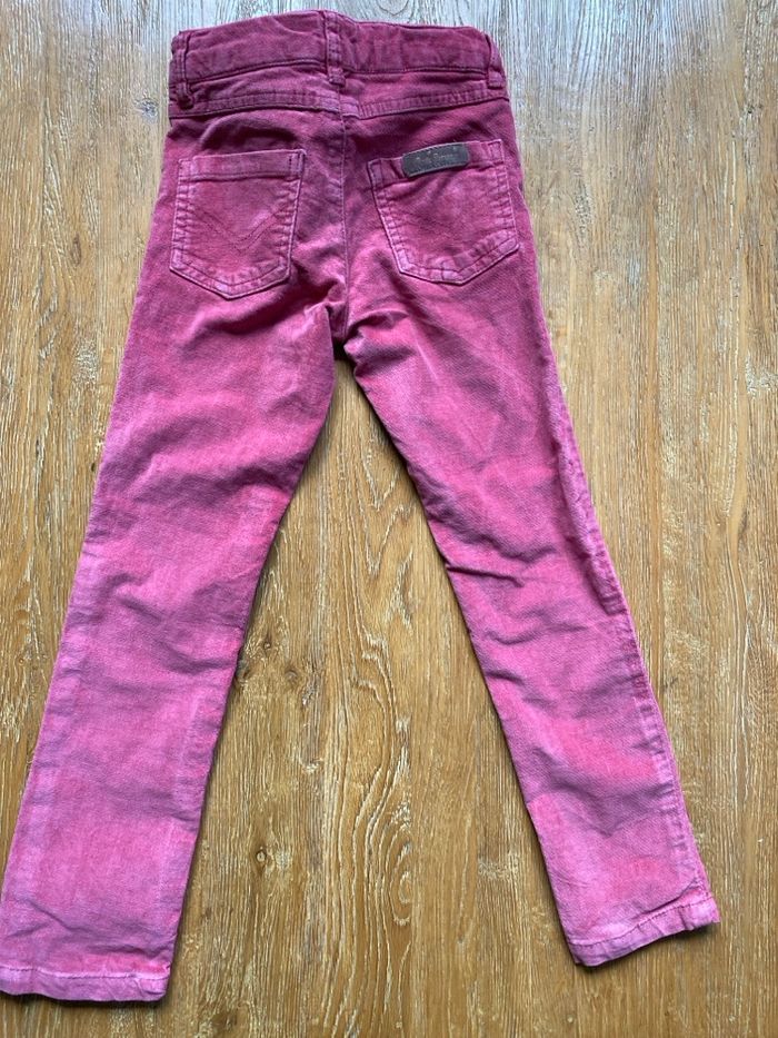 Pantalon en velours rose saumon taille 6 ans - photo numéro 2