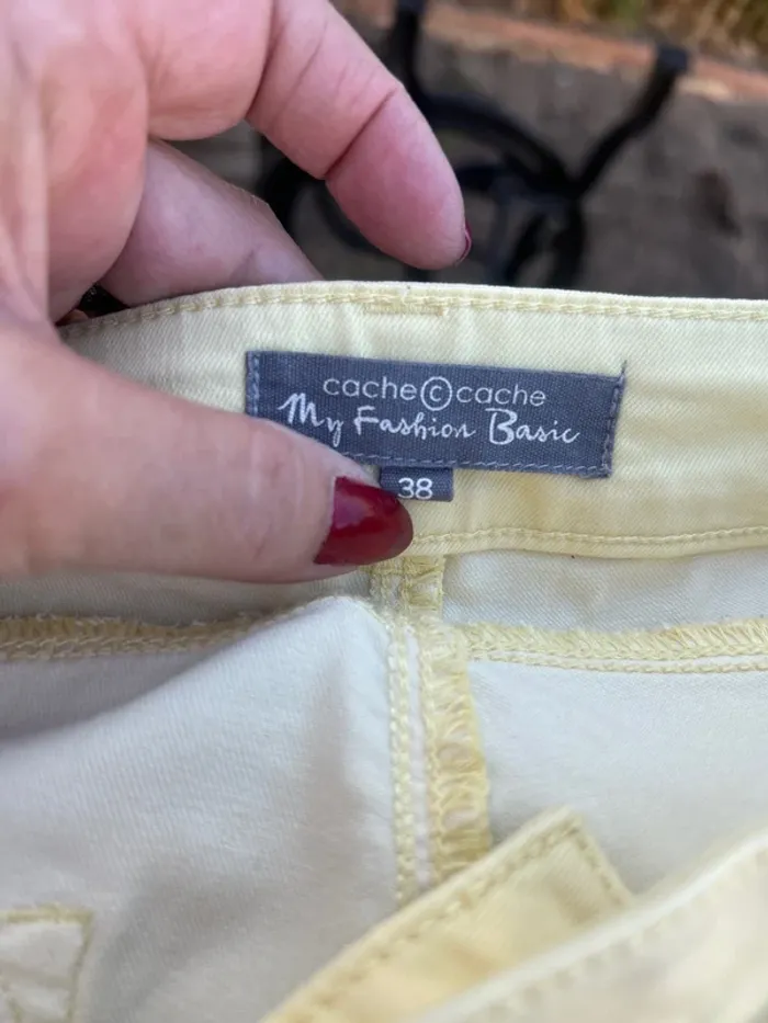 Jeans jaune pale - photo numéro 2