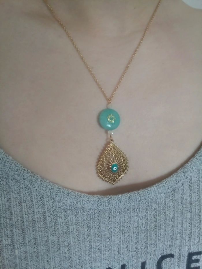 Collier Amazonite naturelle - photo numéro 2