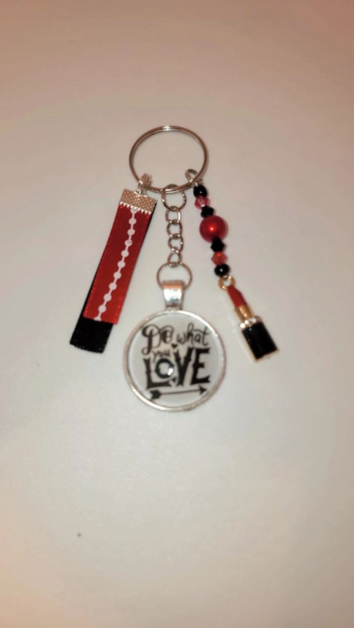 Cadeau pensées positives,porte clé message bijoux de sac " do what you love"