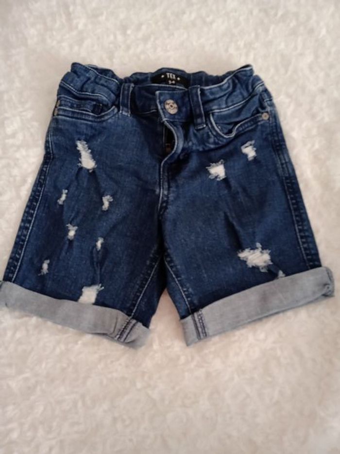 Lot de 2 shorts en jean 3-4 ANS - photo numéro 2