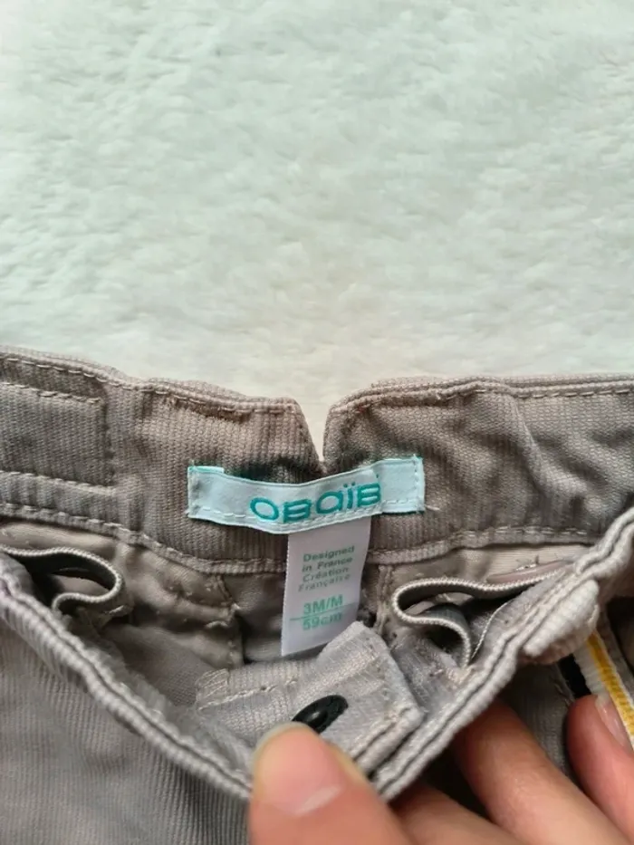 Lot 2 pantalons bébé 3 mois - photo numéro 3