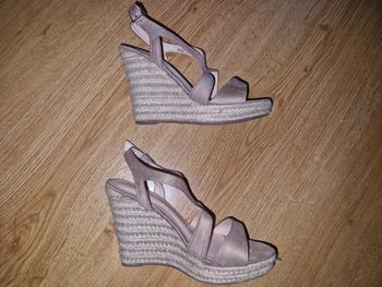 Espadrilles compensées beige pointure 37