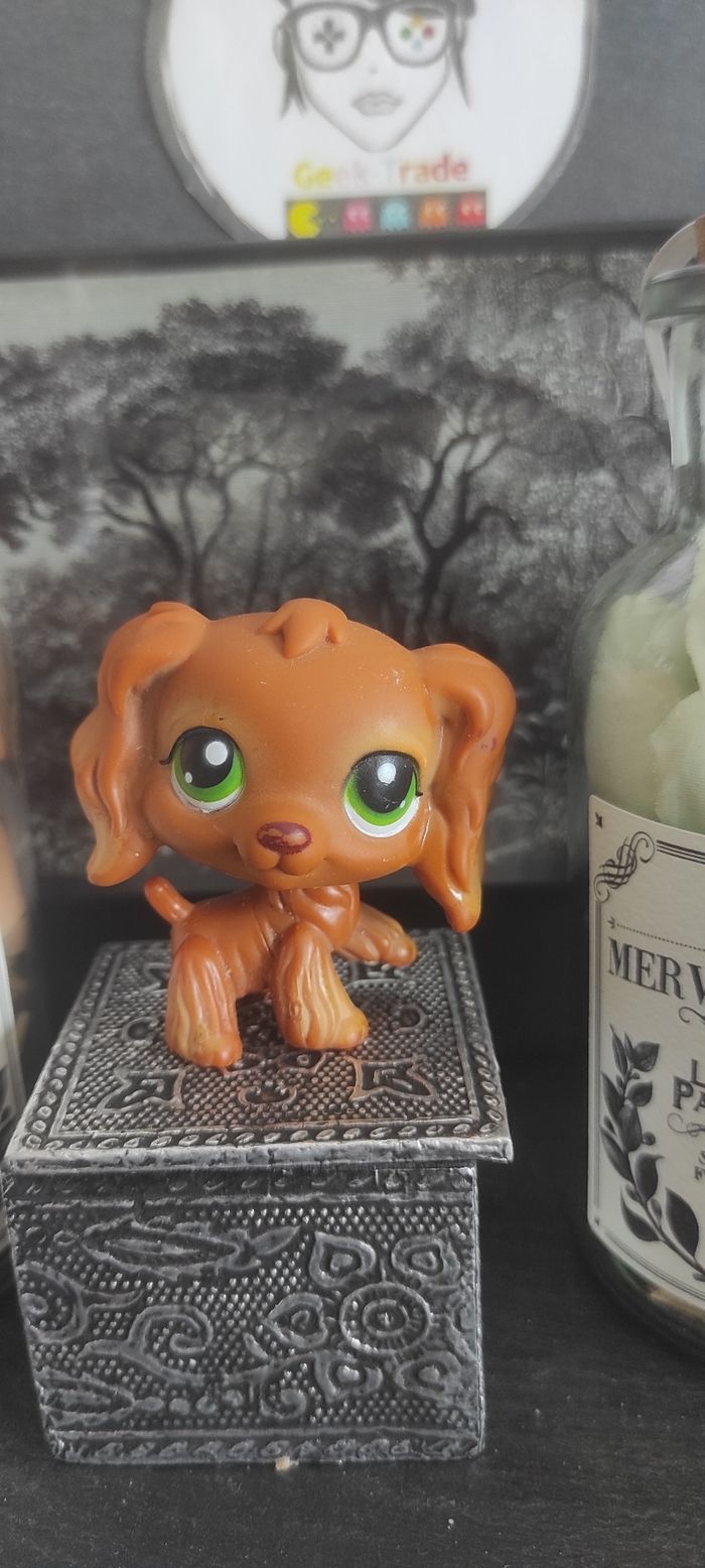 My Littlest Petshop Pet Shop LPS Authentic Authentique Dog Spaniel 252 Epagneul - photo numéro 2