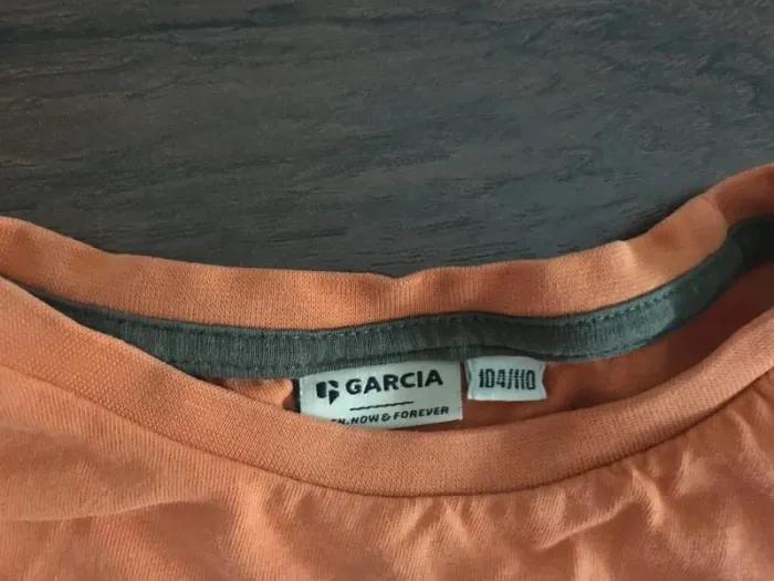 T-shirt manches longues garçon en coton orange GARCIA t 104/110 4/5 ans - photo numéro 3