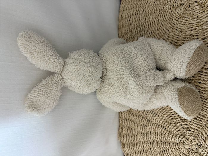 doudou lapin tiamo collection peluche lapin beige écru - photo numéro 6