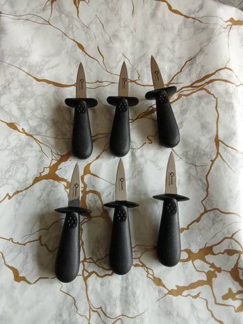 Lot de 6 couteau a huitre
