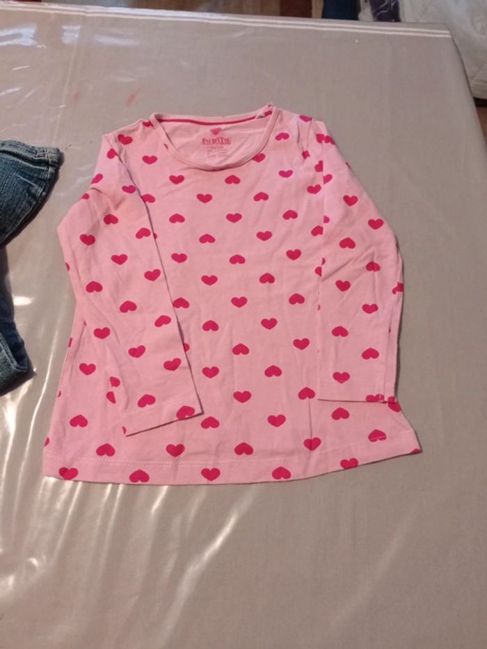Lot fille 4ans jean plus t-shirts - photo numéro 8