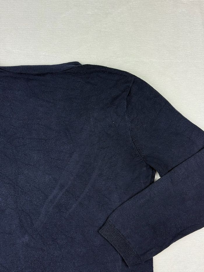 Gilet en soie bleu marine Ralph Lauren femme taille P / XS Cardigan élégant #02425 - photo numéro 5