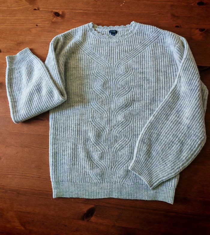 Pull gris chaud