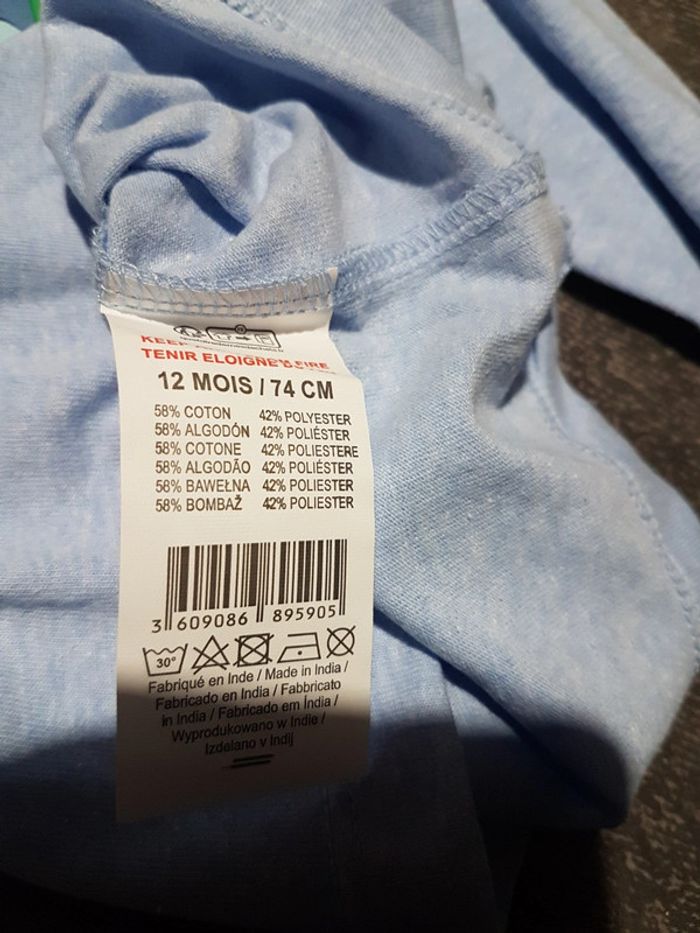 T-shirt stitch 12 mois Disney baby - photo numéro 5