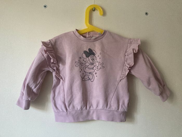 sweat Minnie manches volantées bébé 2 ans