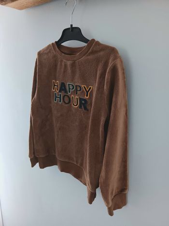 Sweat velours côtelé