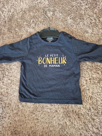 T shirt manches longues kiabi 3 mois