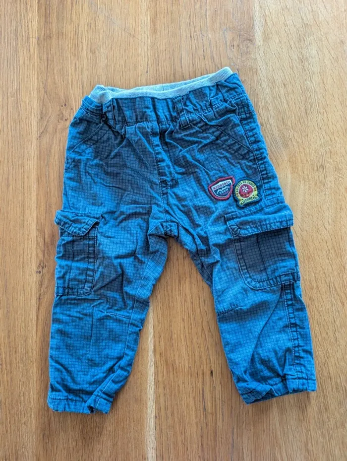 Pantalon large avec poches taille élastique garçon 18 mois