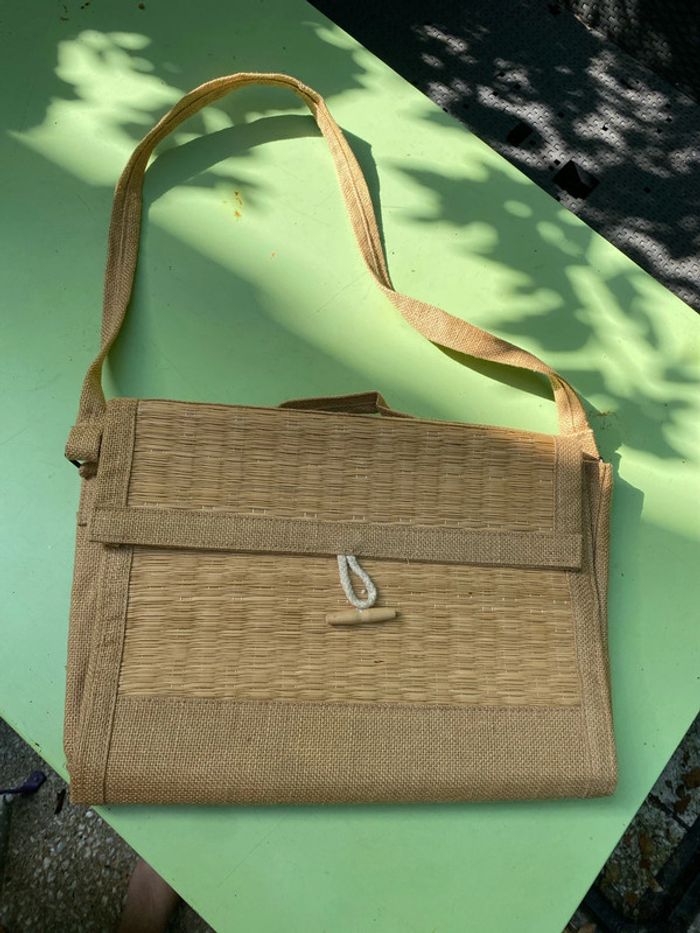 Sac bandoulière en osier m