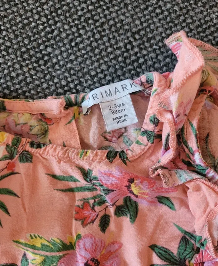 Combishort tropicale fille 2-3 ans 98 cm - photo numéro 2