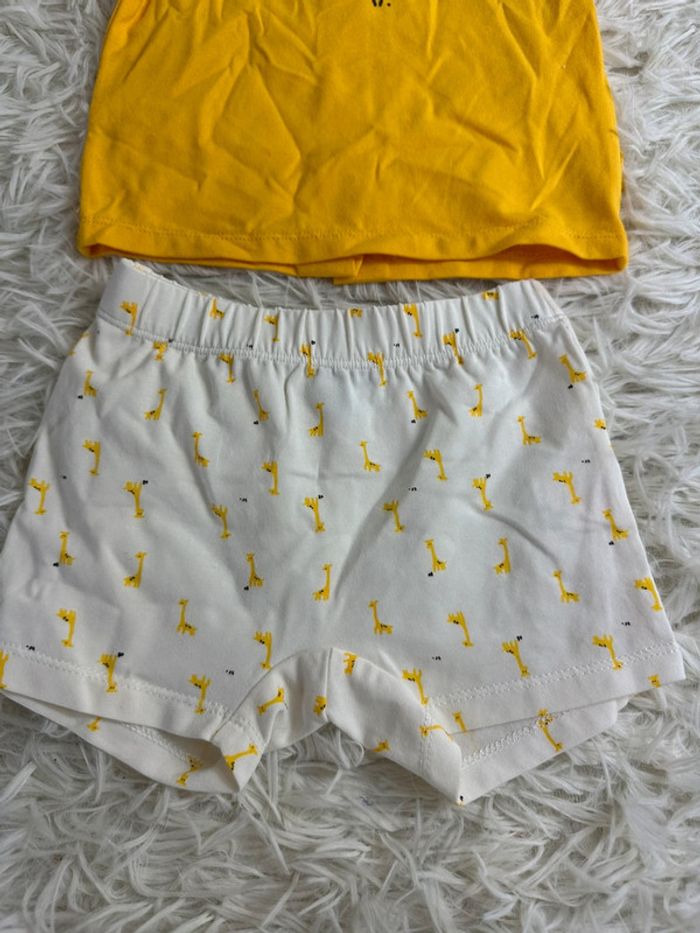 Ensemble short t-shirt P’tit bisou taille 6 mois - photo numéro 2