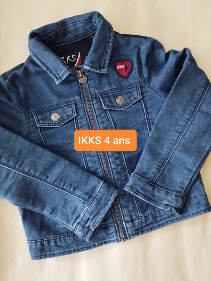 Veste en jean fille IKKS 4 ans