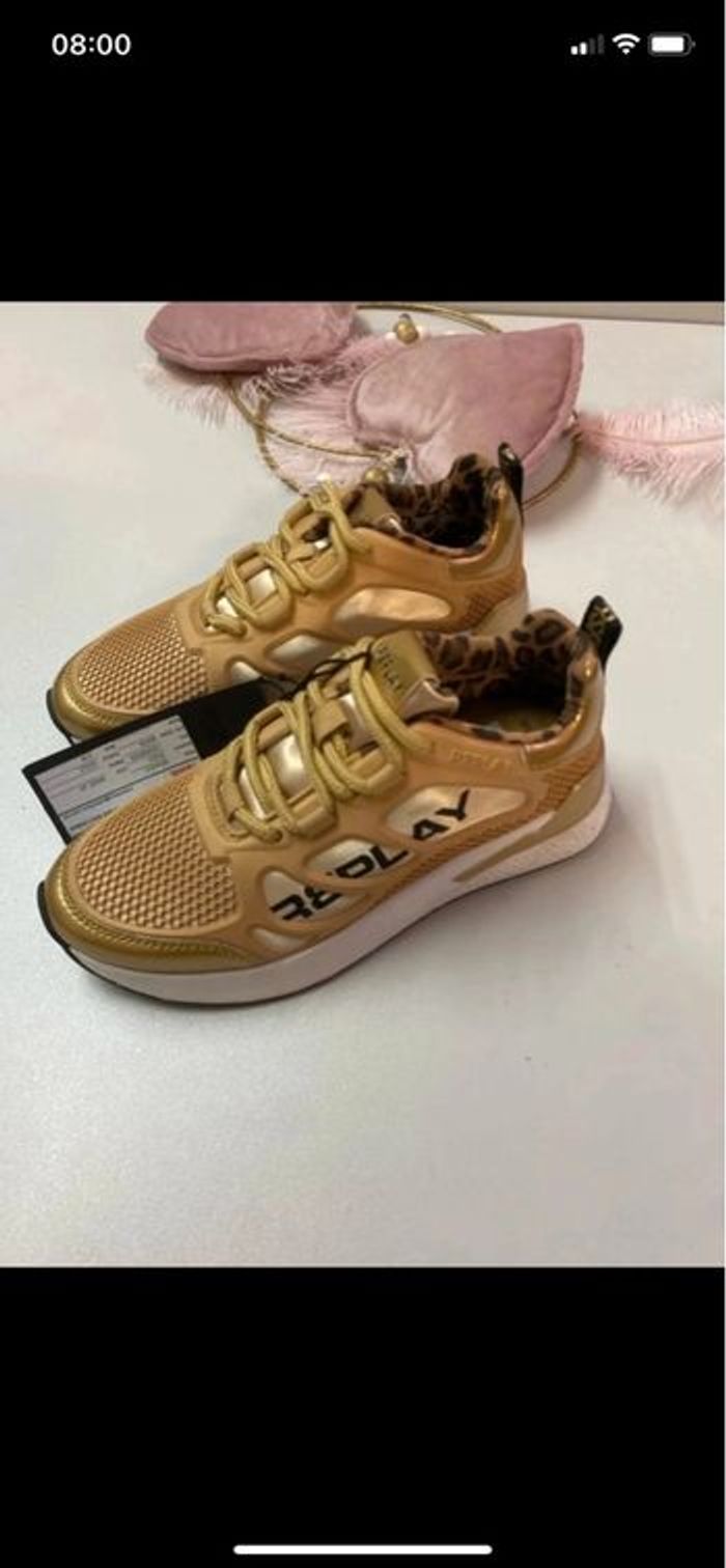 Baskets REPLAY dorées – Look premium & tendance - Taille 31