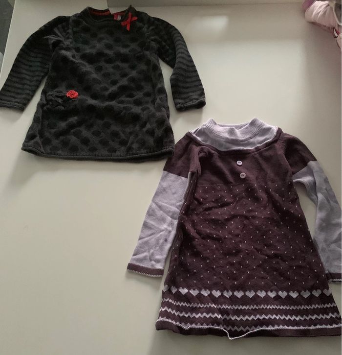 Lot deux robes hiver 23 mois