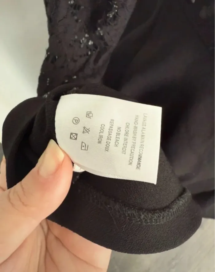 Superbe robe noire dentelle patineuse taille M - photo numéro 10