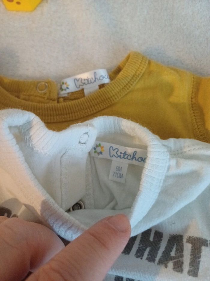 Lot 2 t-shirts 9 mois Kitchoun - photo numéro 2
