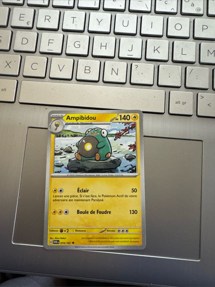 Carte Pokémon Ampibidou 074/167