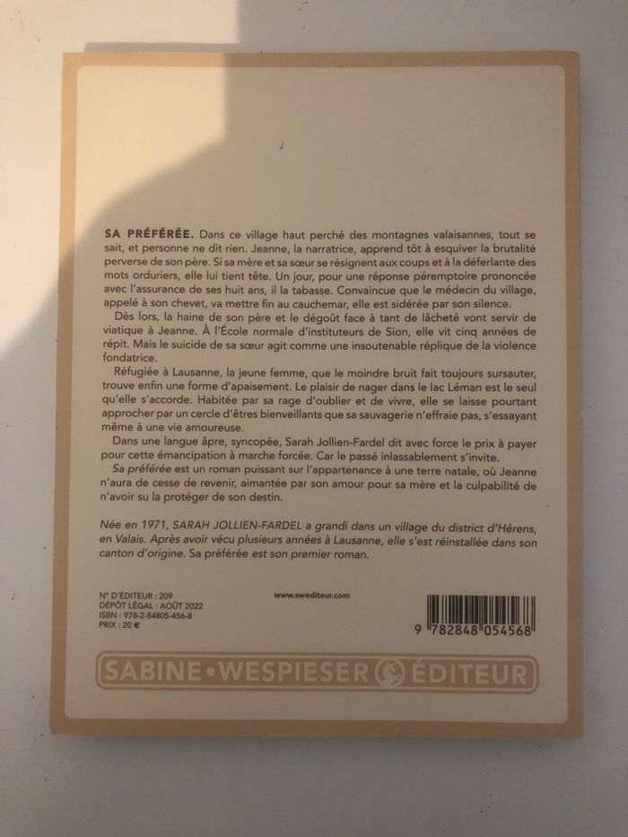 Sa préférée - Sarah Jollien Fardel - photo numéro 2