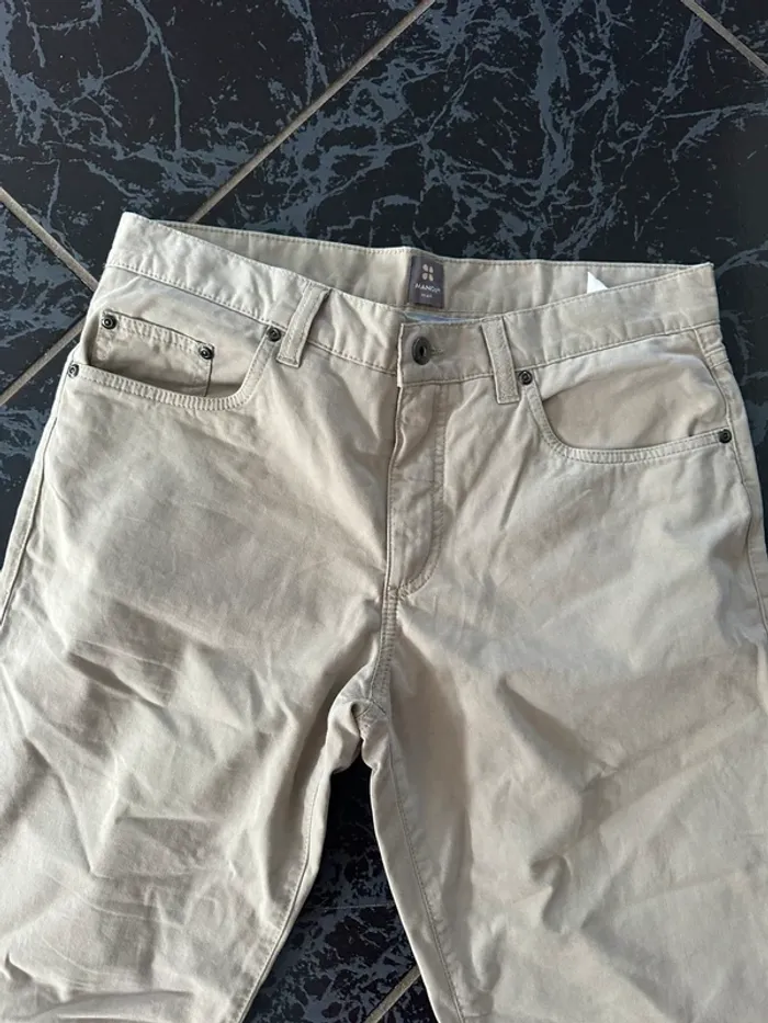 Pantalon manor beige W33L34 - photo numéro 4