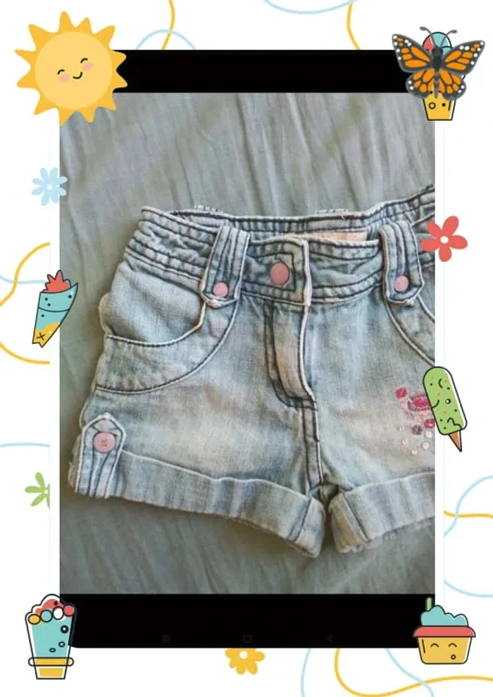 Short en jean 24mois - photo numéro 5