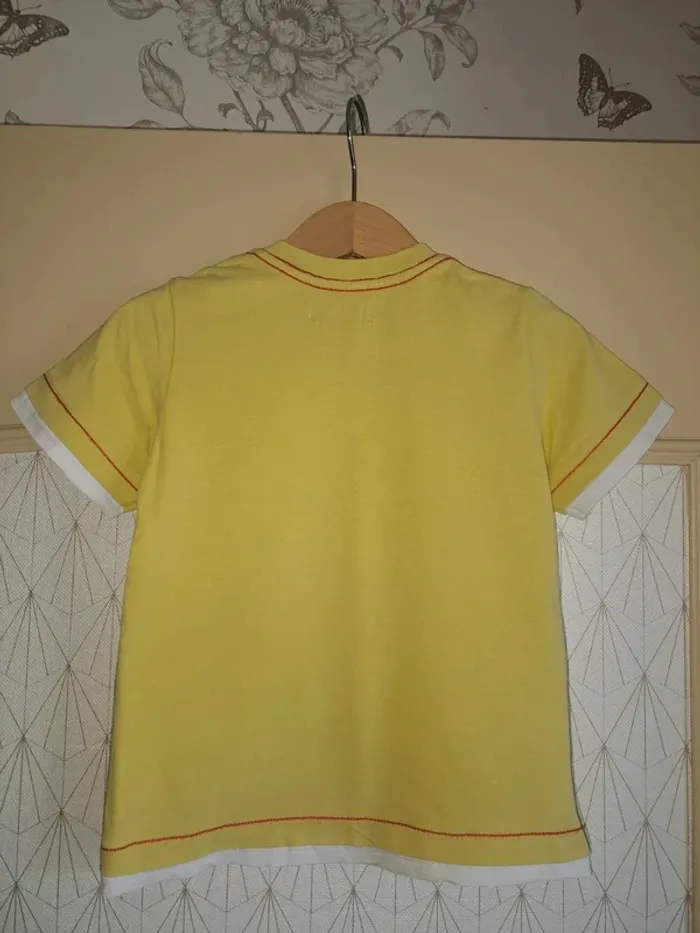 T-shirt jaune garçon catimini comme neuf 2 ans - photo numéro 6