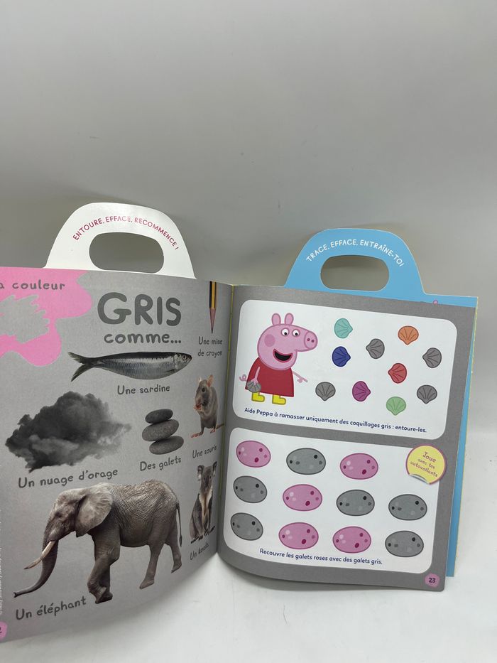 Livre d’activités Magazine Je Joue j’apprends Peppa pig Mon année de maternelle 80 gommettes couleur lettre chiffres numéro 42 Neuf - photo numéro 3