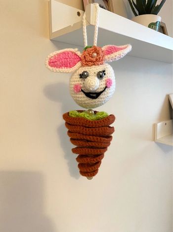 Peluche crochet carotte