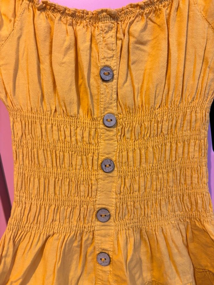 Robe longue jaune moutarde 7 ans - photo numéro 2