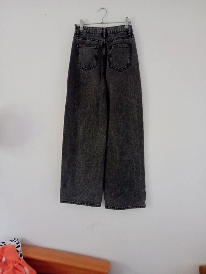 Jeans taille 32 taille haute jambe large - photo numéro 5