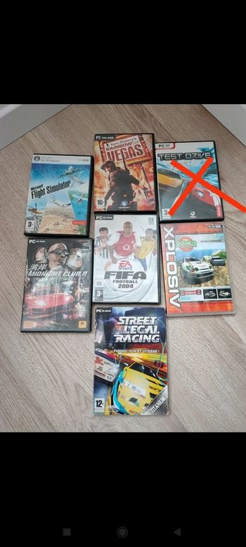 Lot de 6 jeux PC DVD-ROM