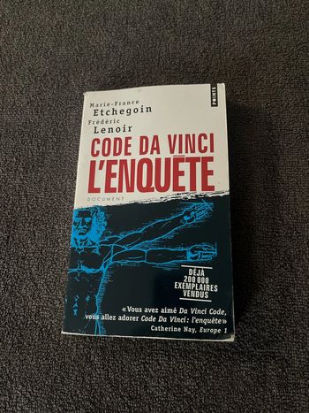 Livre Code Da Vinci l’enquête Marie-France Etchegoin Frédéric Lenoir