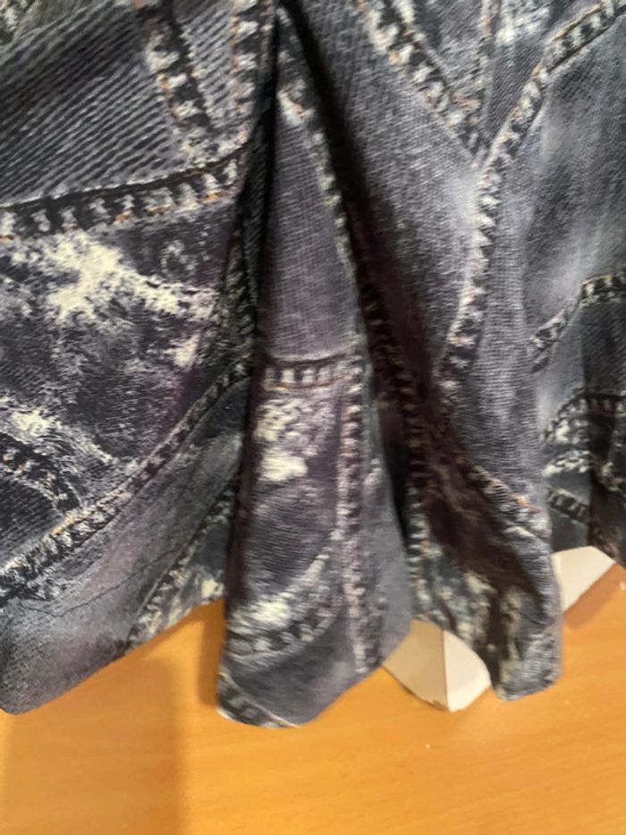 Maxi jupe vintage yK2 Mariella burani stretch patchwork denim 44 - photo numéro 2