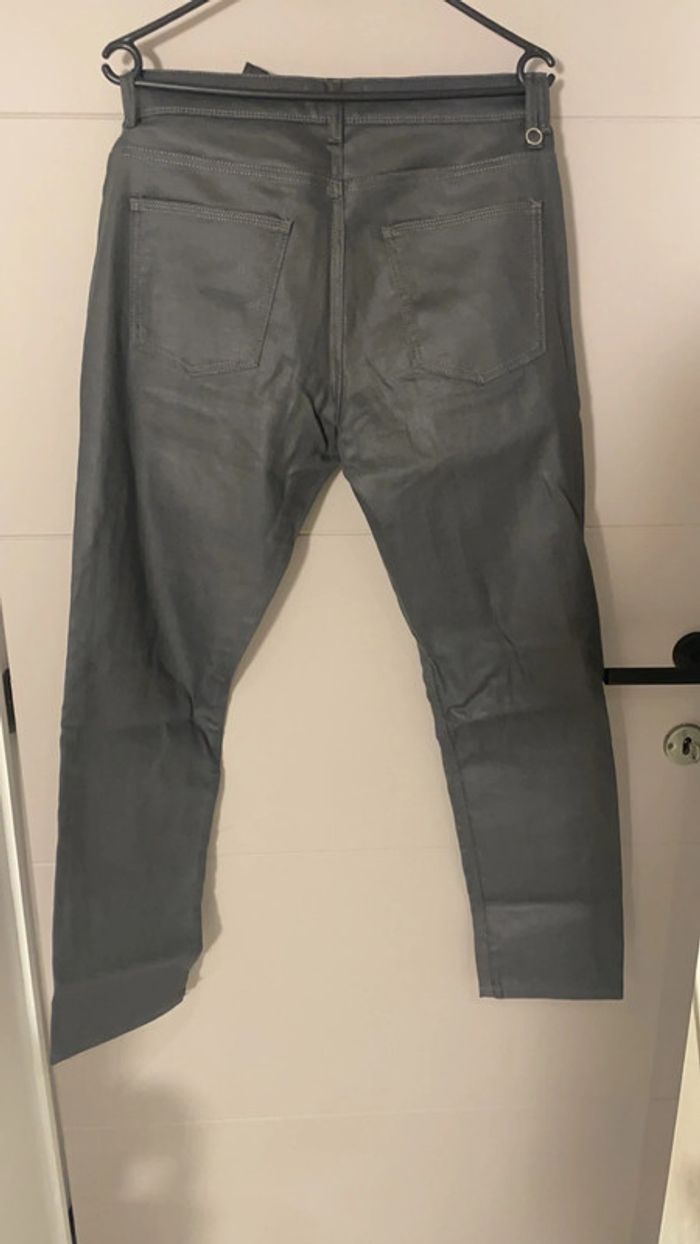 Jeans Zara gris métallisé – Taille L – Neuf - photo numéro 2