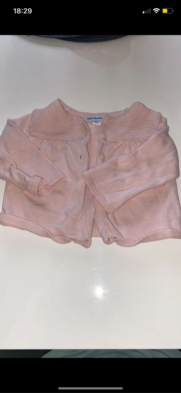 Gilet bébé fille 6 mois