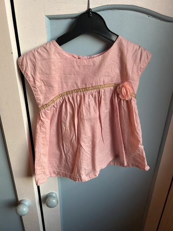 🎀 Robe de fête rose bébé fille – Kiabi – 6 mois 🎀