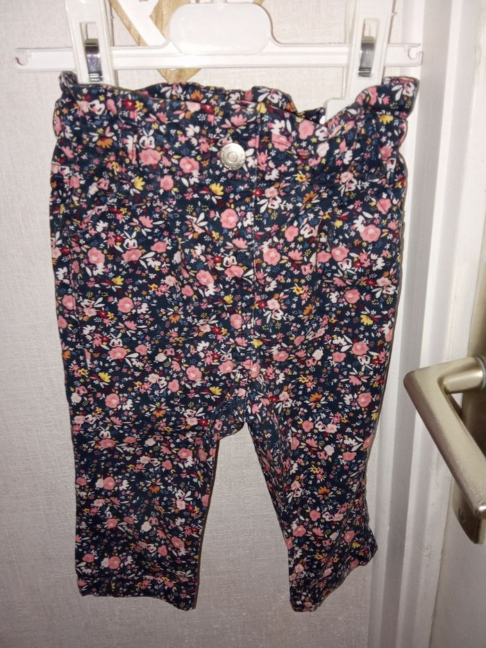 Ensemble bébé fille 12 mois mi saison, pantalon et blouse marque tape à l'oeil - photo numéro 5